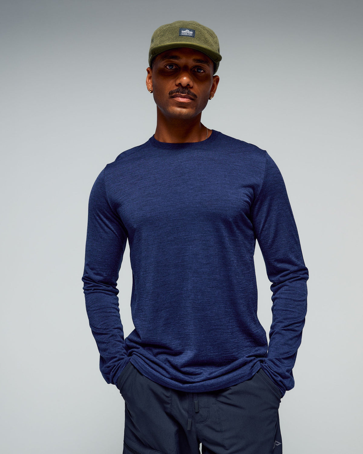 Men's 1987 Organic Cotton Long Sleeve T-Shirt Washed Black