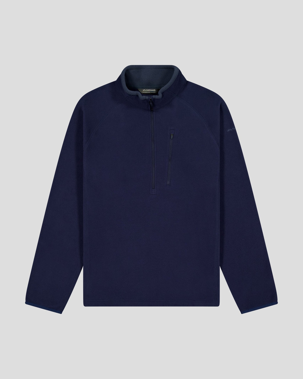 Men's Half-Zip Fleece Pullover Pure Navy Cosy Active