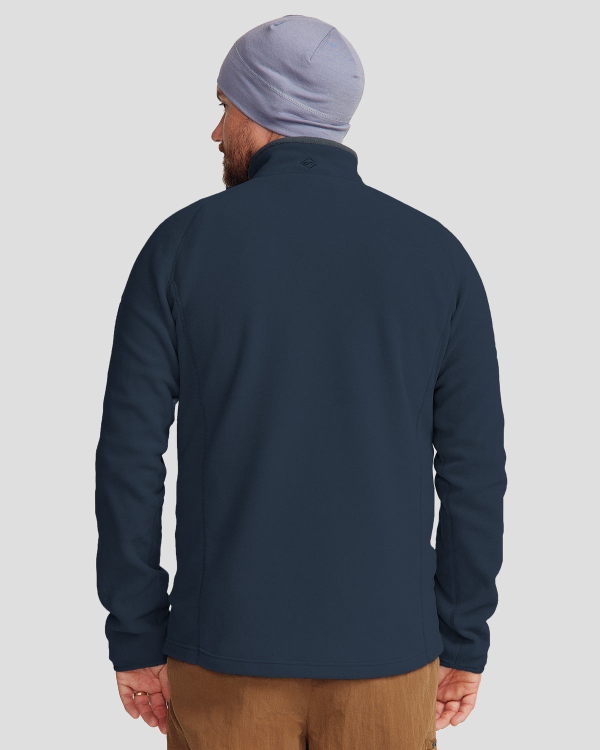 Men's Half-Zip Fleece Pullover Pure Navy Cosy Active