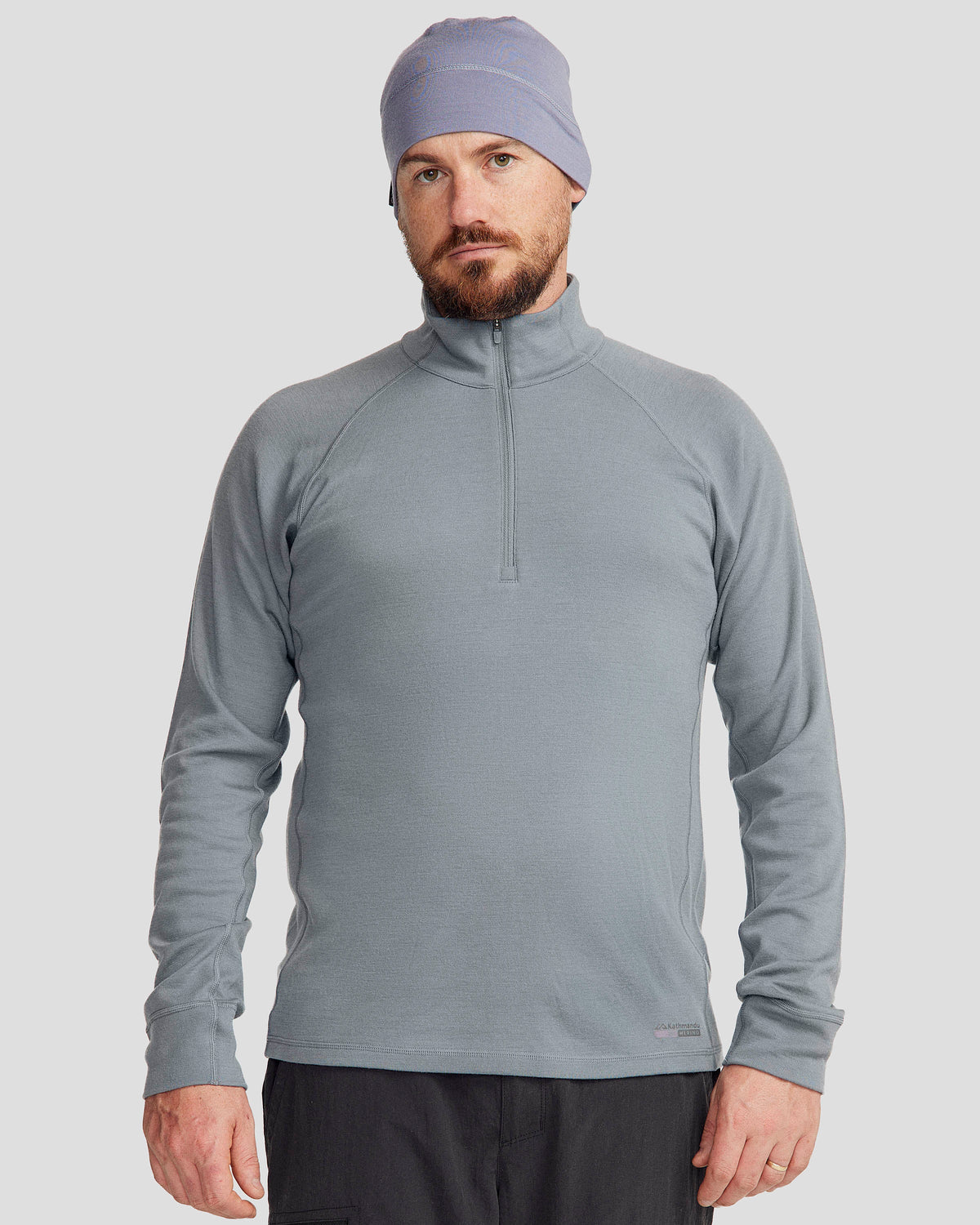 Men's Quarter Zip Long Sleeve Midweight
