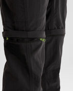 Men's Convertible Pants Black Zip-Off Two-In-One