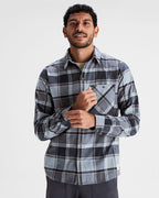 Men's Long Sleeve Shirt Black Elastane Stretch