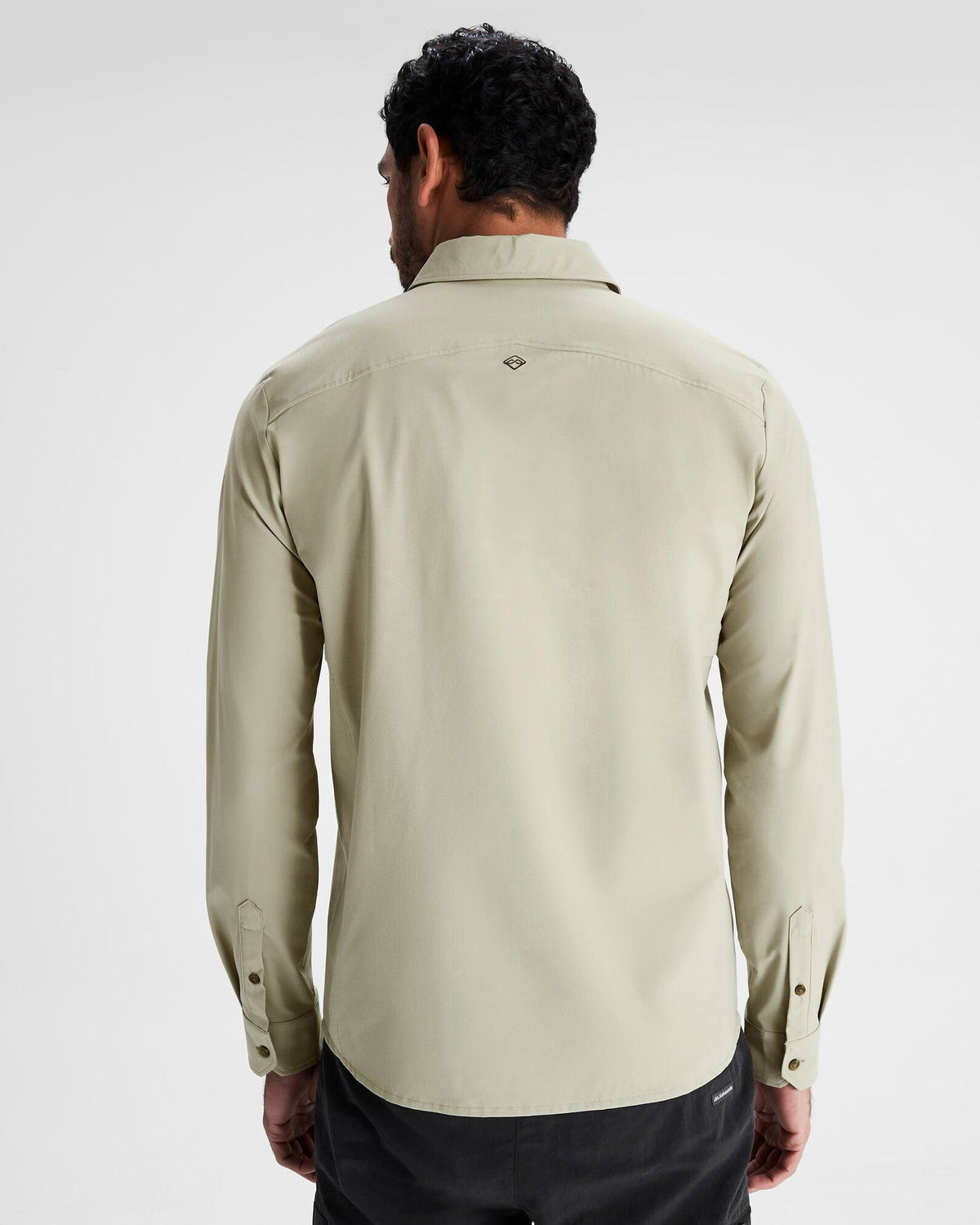 Men's 100% Merino Long Sleeve Crew Top Midnight Navy Marle