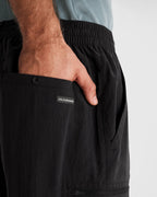 Men's Cargo Pants Black Six-Pocket Quick-Dry