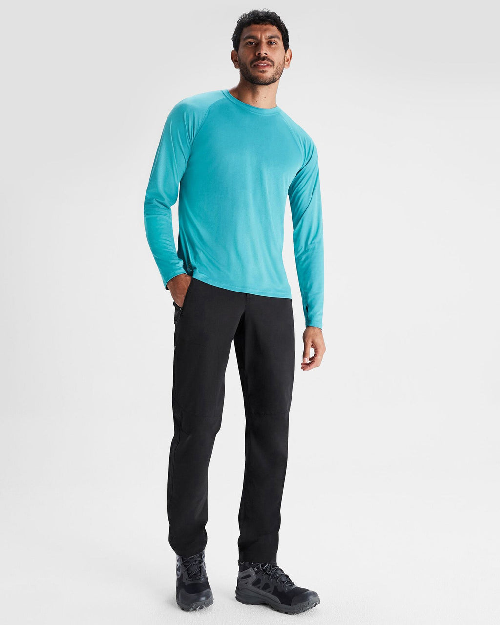 Men's Hiking Pants Black Four-Way Stretch