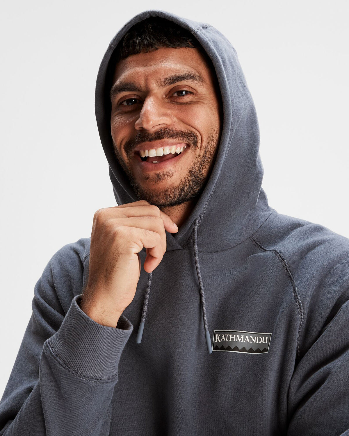 Men's Hoodie Mid Navy Brushed
