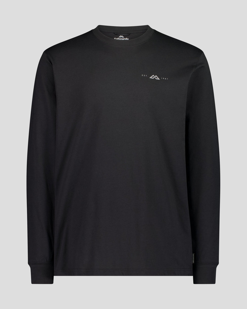 Men's Organic Cotton Long Sleeve Tee Black