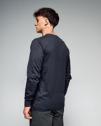 Men's Organic Cotton Long Sleeve Tee Black